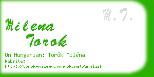 milena torok business card